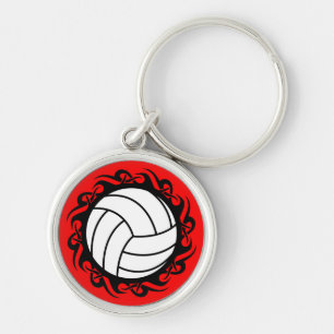 tribal volleyball key ring