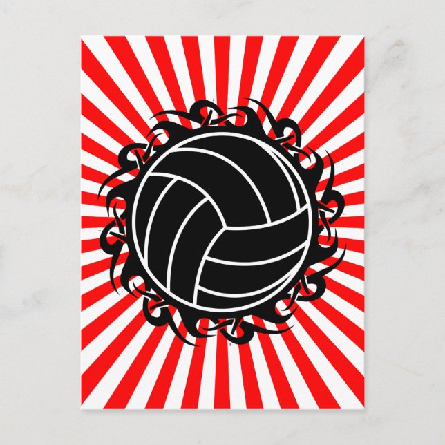 tribal volleyball postcard (Front)