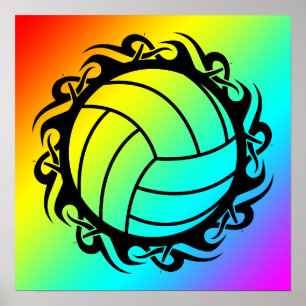 tribal volleyball poster