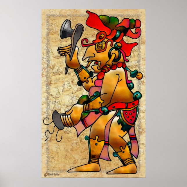 Tribal War Dance Native Art Poster (Front)