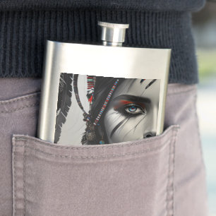 Tribal Warrior Classic Flask