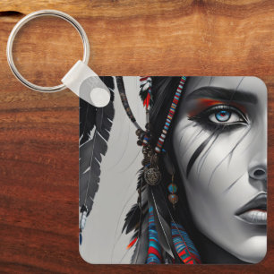 Tribal Warrior Key Ring