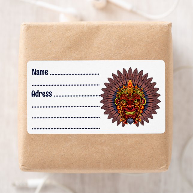 Tribal Warrior King Ritual Mask (Insitu)