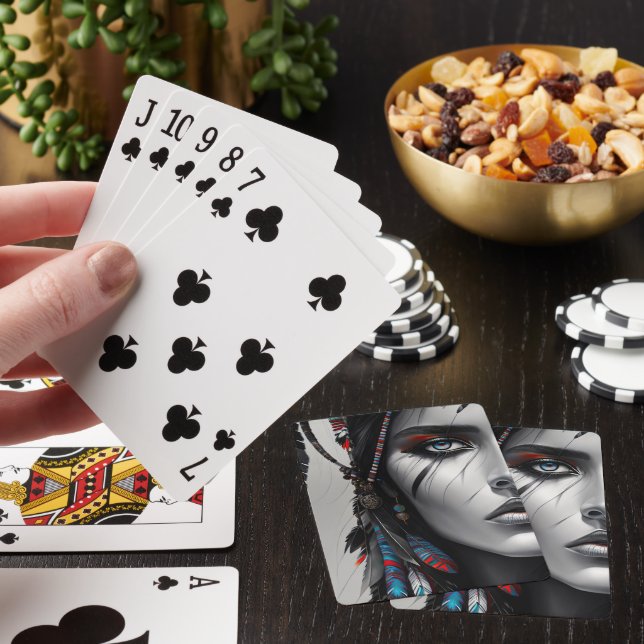 Tribal Warrior Playing Cards (In Situ)