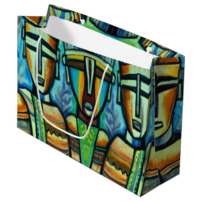 Tribal Warriors Large Gift Bag (Front Angled)