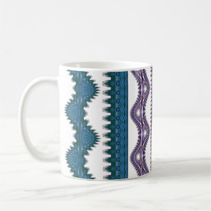 Tribal Wave Pattern Coffee Mug