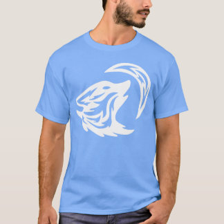Tribal White Howling Wolfattoo 70s boy T-Shirt