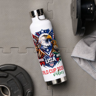 Tribal Wildlife Harmony world cup 2026 Water Bottle