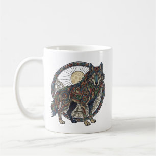 Tribal Wolf Coffee Mug