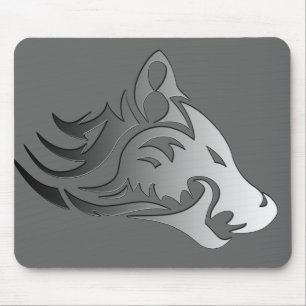 Tribal Wolf Mouse Pad