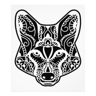 Tribal WOLF  Photo Print