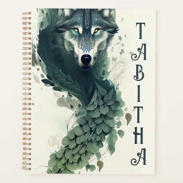 Tribal Wolf Planner (Front)