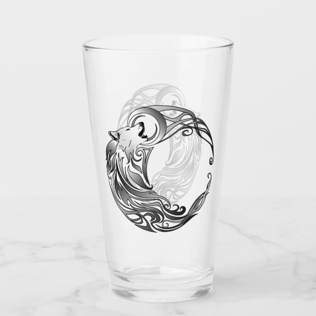 Tribal Wolf - Shaded Glass (Front)