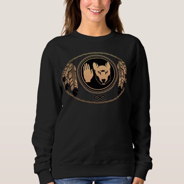 Tribal Wolf Shirt Metis Rebellion Art Sweatshirts (Front)