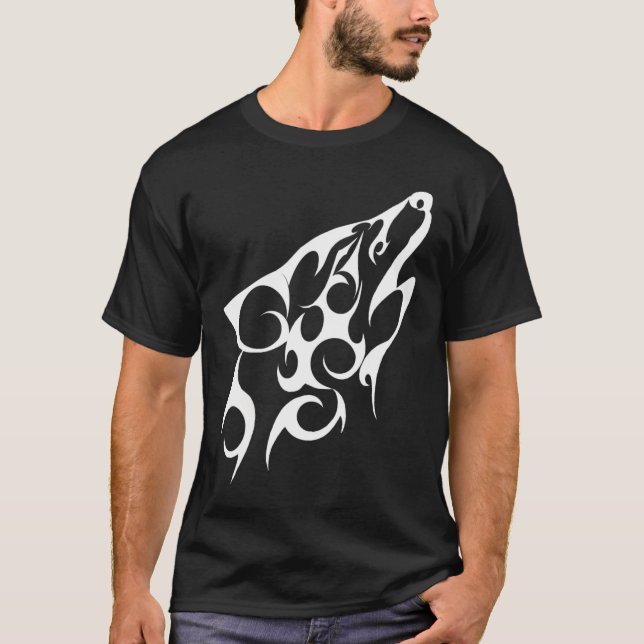 Tribal Wolf T-Shirt (Front)