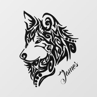 Tribal Wolf with Name