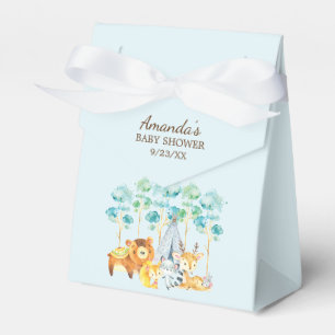 Tribal Woodland Animals Baby Shower Favour Box