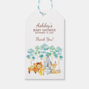 Tribal Woodland Animals Baby Shower Favour Gift Ta Gift Tags