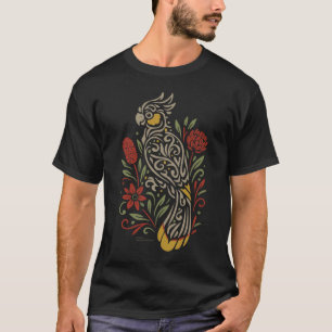 Tribal Yellow Tail Black Cockatoo- Native Flora T-Shirt