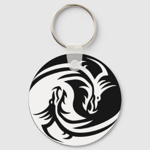 Tribal Yin Yang Key Ring