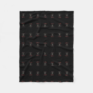 Tribe Levi Black Fleece Blanket, Small