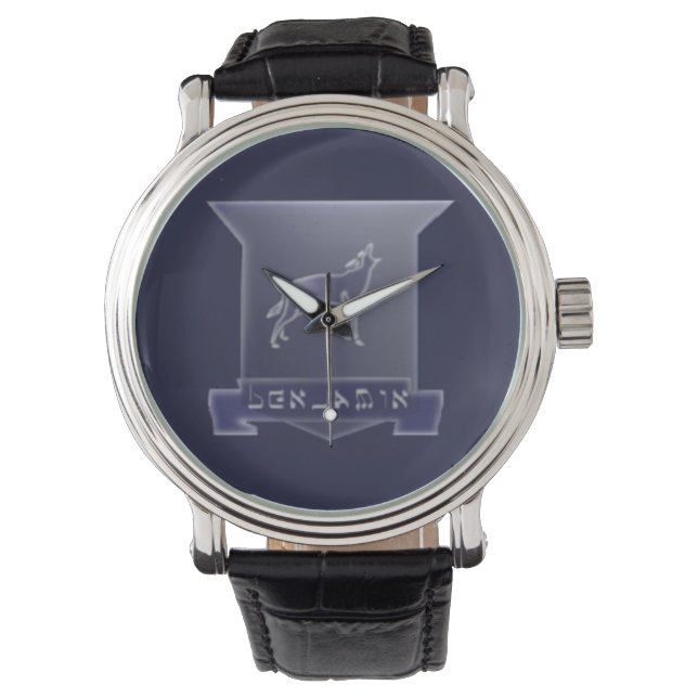 Tribe Of Benjamin Crest Vintage Leather Watch (Front)