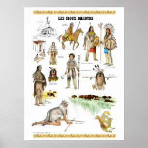 Tribe of the Dakota Sioux Poster