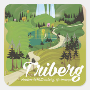 Triberg ,Baden-Württemberg, Germany Square Sticker