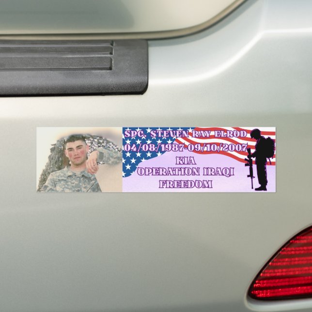  Tribute Bumper Sticker (On Car)