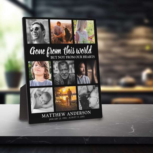 Tribute Family Photo Collage Memorial Plaque (Creator Uploaded)