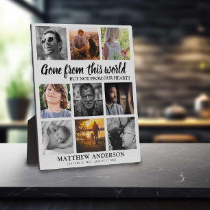 Tribute Family Photo Collage Memorial Plaque