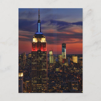 Tribute In Light Sept 11, World Trade Cntr ESB #1 Postcard