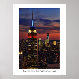 Tribute In Light Sept 11, World Trade Cntr ESB #1 Poster