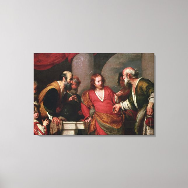 Tribute Money, c.1631 Canvas Print (Front)