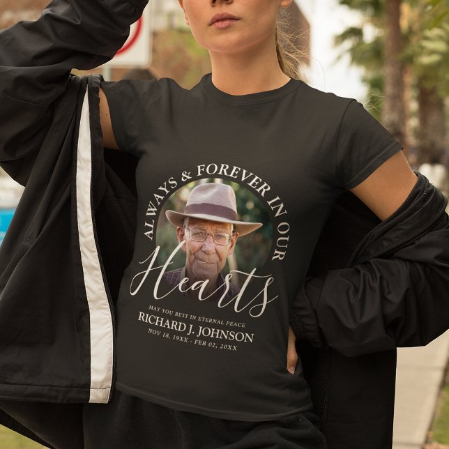 Tribute Photo Memorial 'Forever in our Hearts'  T-Shirt (Creator Uploaded)