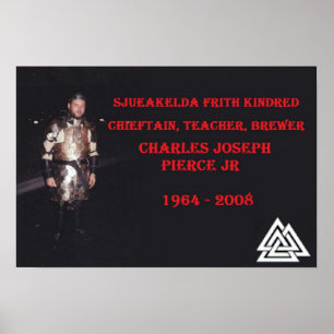 Tribute poster of Charles Pierce