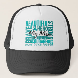 Tribute Square Mum Ovarian Cancer Trucker Hat