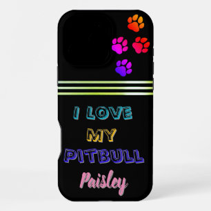 Tribute to beloved Pitbull, Paisley iPhone 16 Pro Max Case