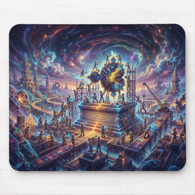 Tribute To Benoit Mandelbrot Mouse Pad (Front)