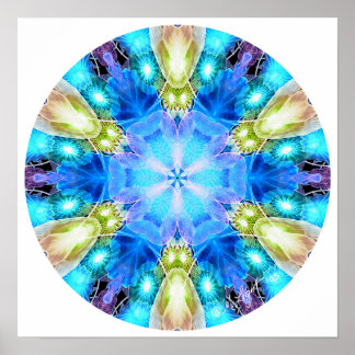 "Tribute to Chihuly" Mandala Poster/ Print