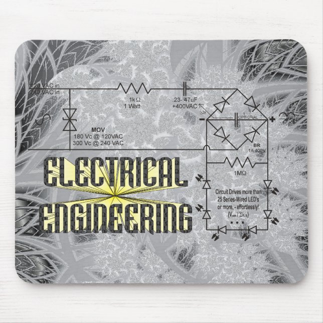 Tribute to Electrical Engineering Mouse Pad (Front)