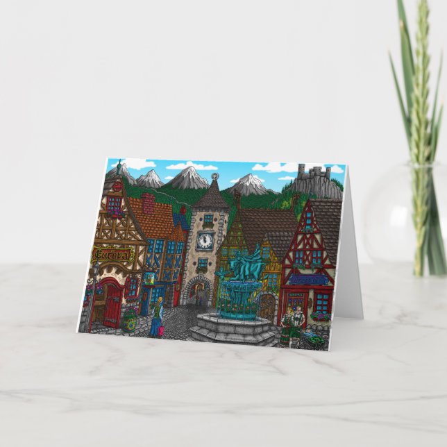 Tribute To Europa Greeting Card (Front)