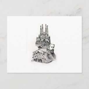 Tribute to Gaudi. Postcard