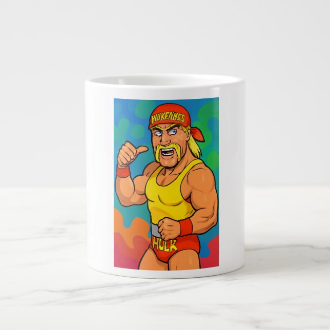 Tribute to Hulk Hogan Large Coffee Mug (Front)