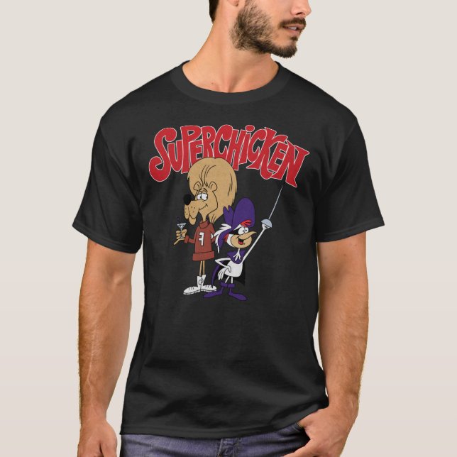 Tribute to Jay Ward&x27;s Classic "Super Chic T-Shirt (Front)