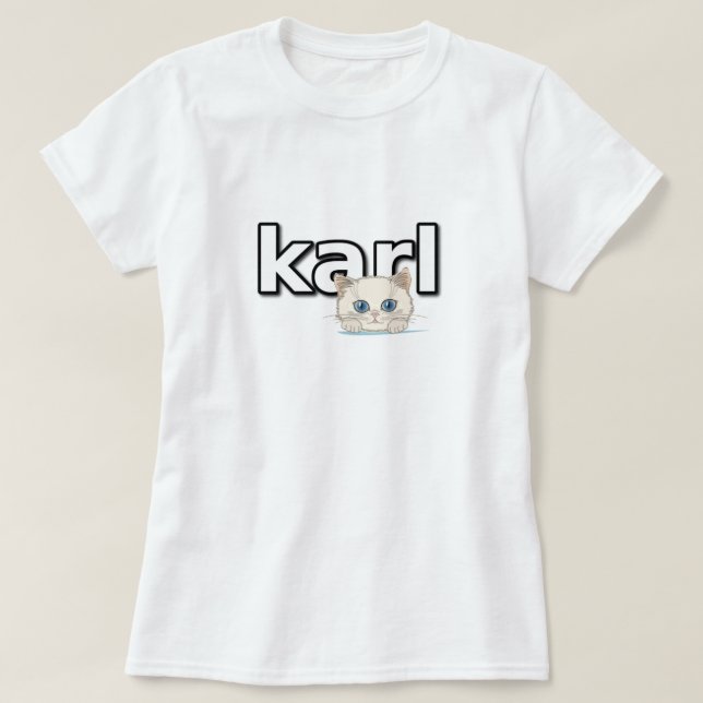 Tribute to Karl Lagerfeld T-Shirt (Design Front)