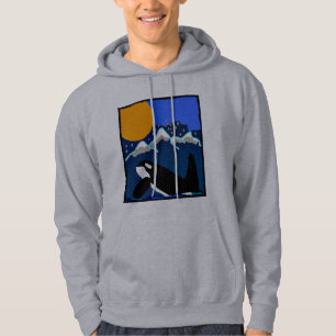 tribute to killer whale ruffles hoodie