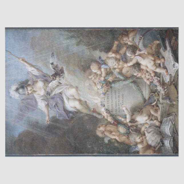 Tribute to Minerva Floral Ephemera Decoupage Tissue Paper (Front)