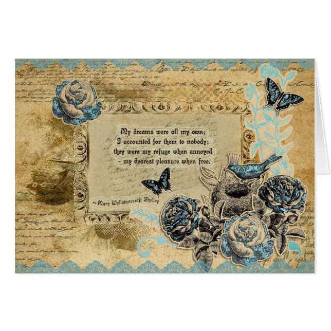 Tribute to Shelley - Customisable Note Card (Front Horizontal)