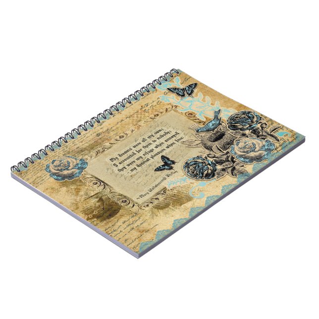 Tribute to Shelley Spiral Notebook (Left Side)